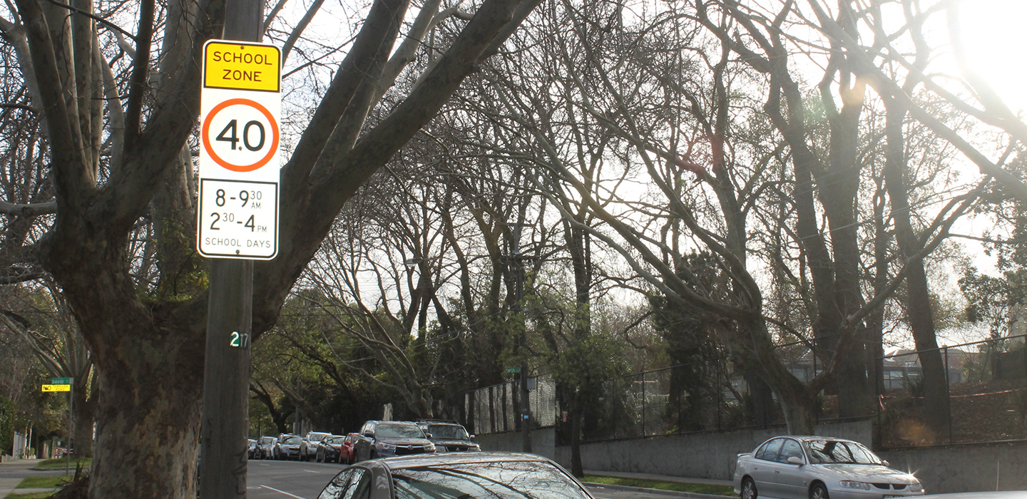Cars parked in a quiet residential street